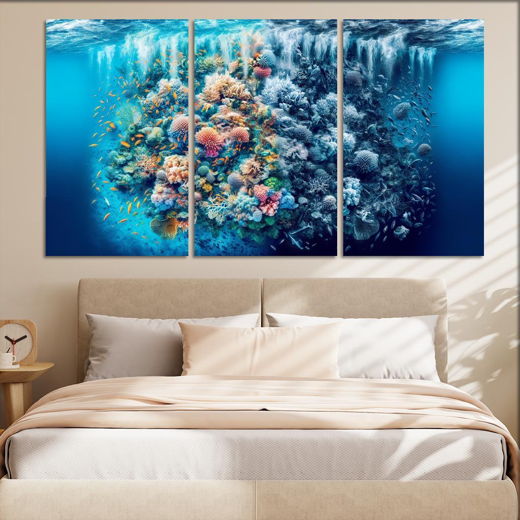 Ocean's Cry A Call To Protect Marine Life Custom Paintings Frame