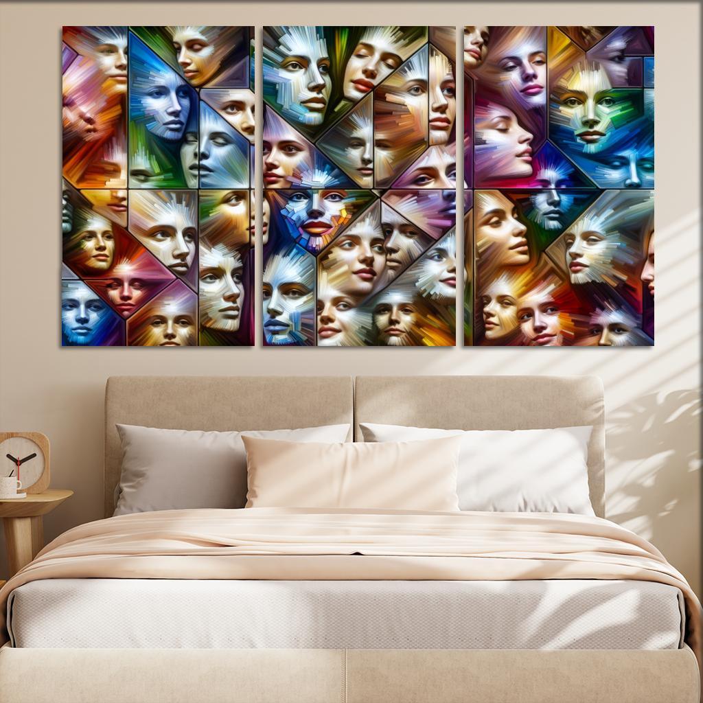 The Silent Struggles Mental Health And Society Custom Paintings Frame