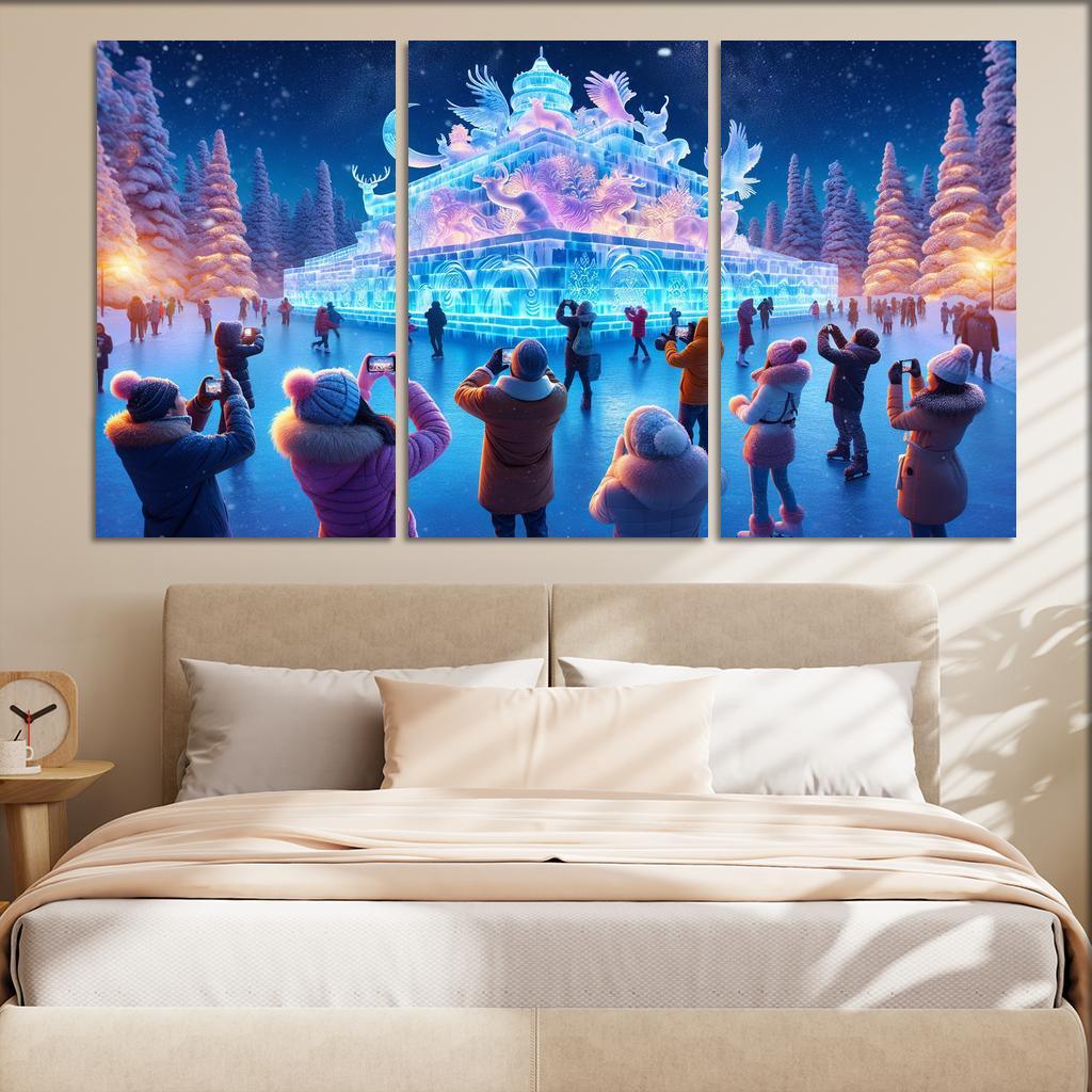 Harbin International Ice And Snow Sculpture Festival - China Modern Paintings Frame