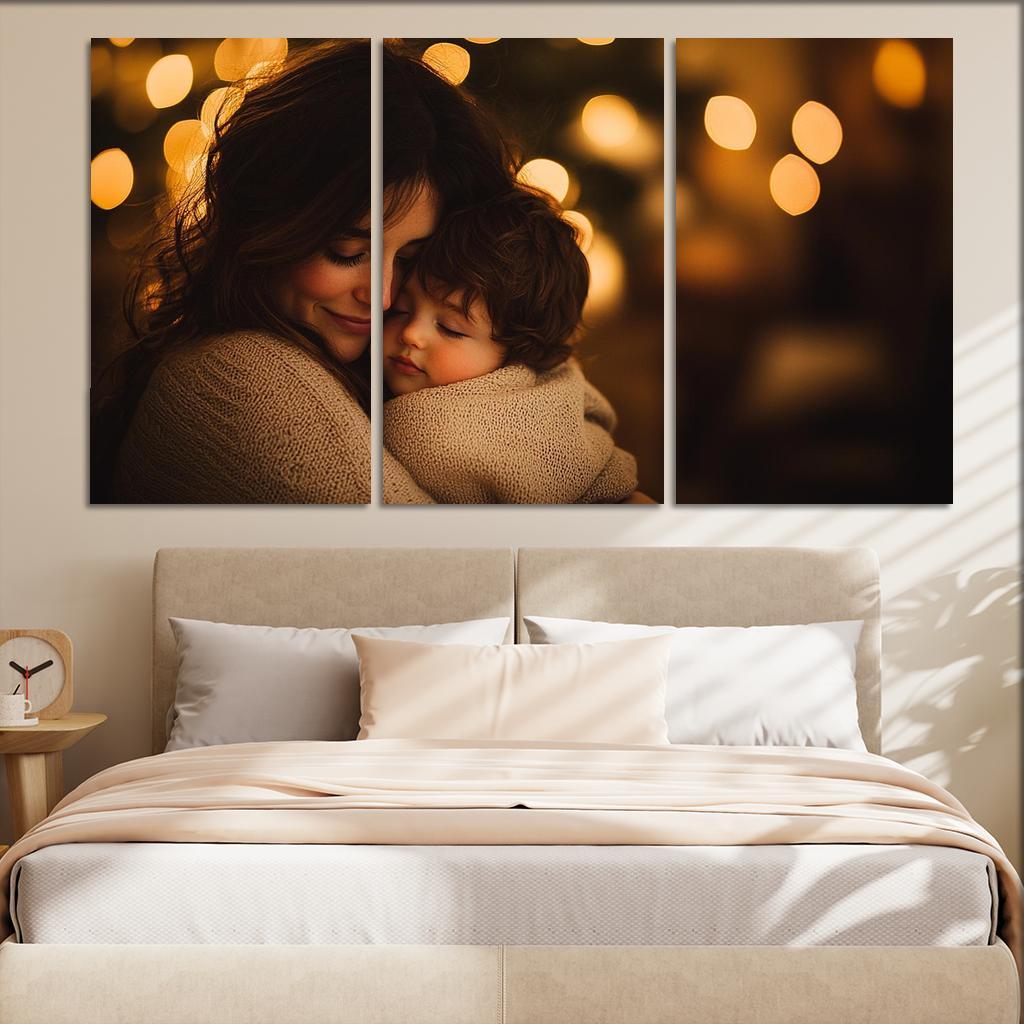A Mothers Embrace The Comfort Of Love Canvas Paintings Frame