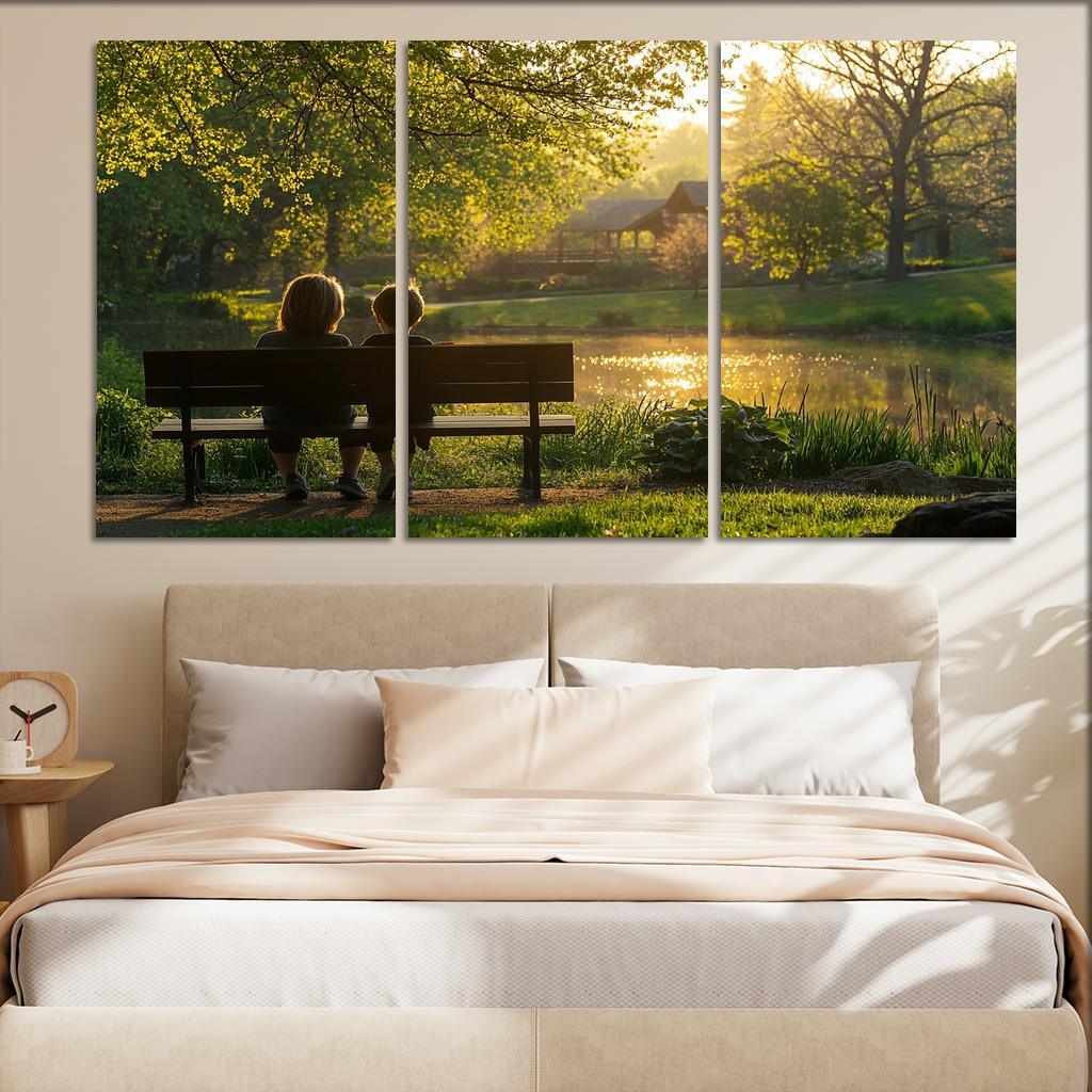 Moments Of Reflection A Mothers Wisdom Canvas Paintings Frame