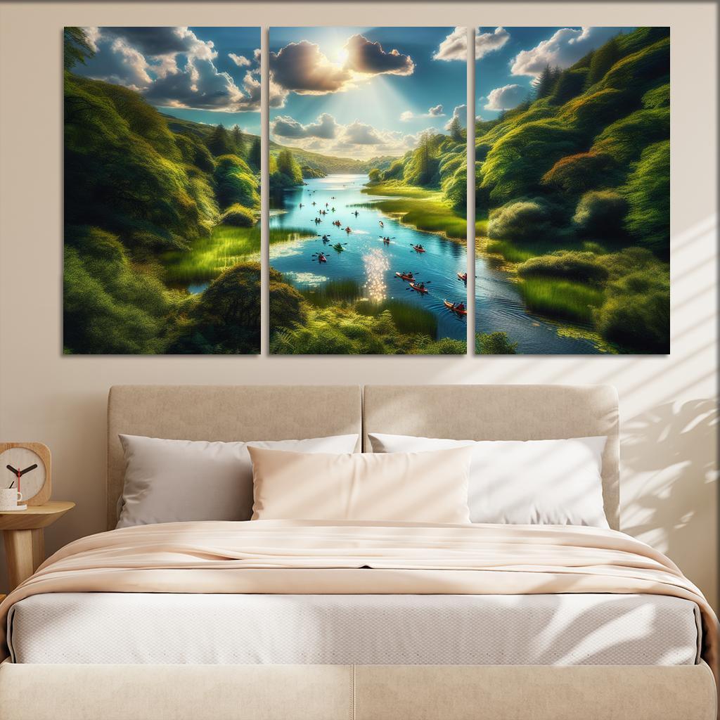 Crystal Waters Ideal For Kayaking Adventures Abstract Paintings Frame