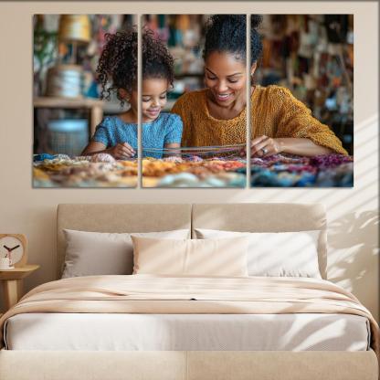 The Tapestry Of Love Weaving Memories Together Canvas Paintings Frame