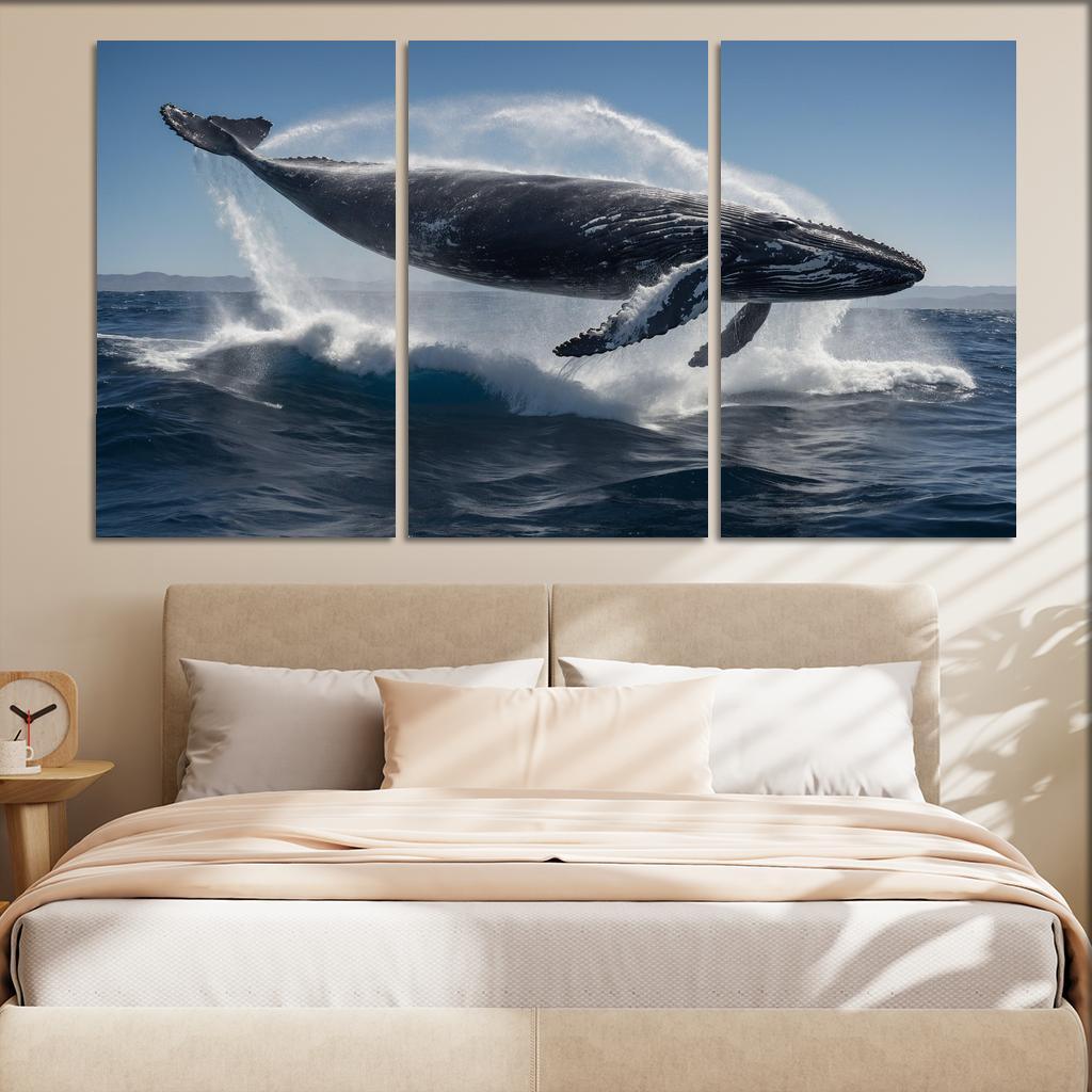 The Graceful Humpback Whale Multi-panel Paintings