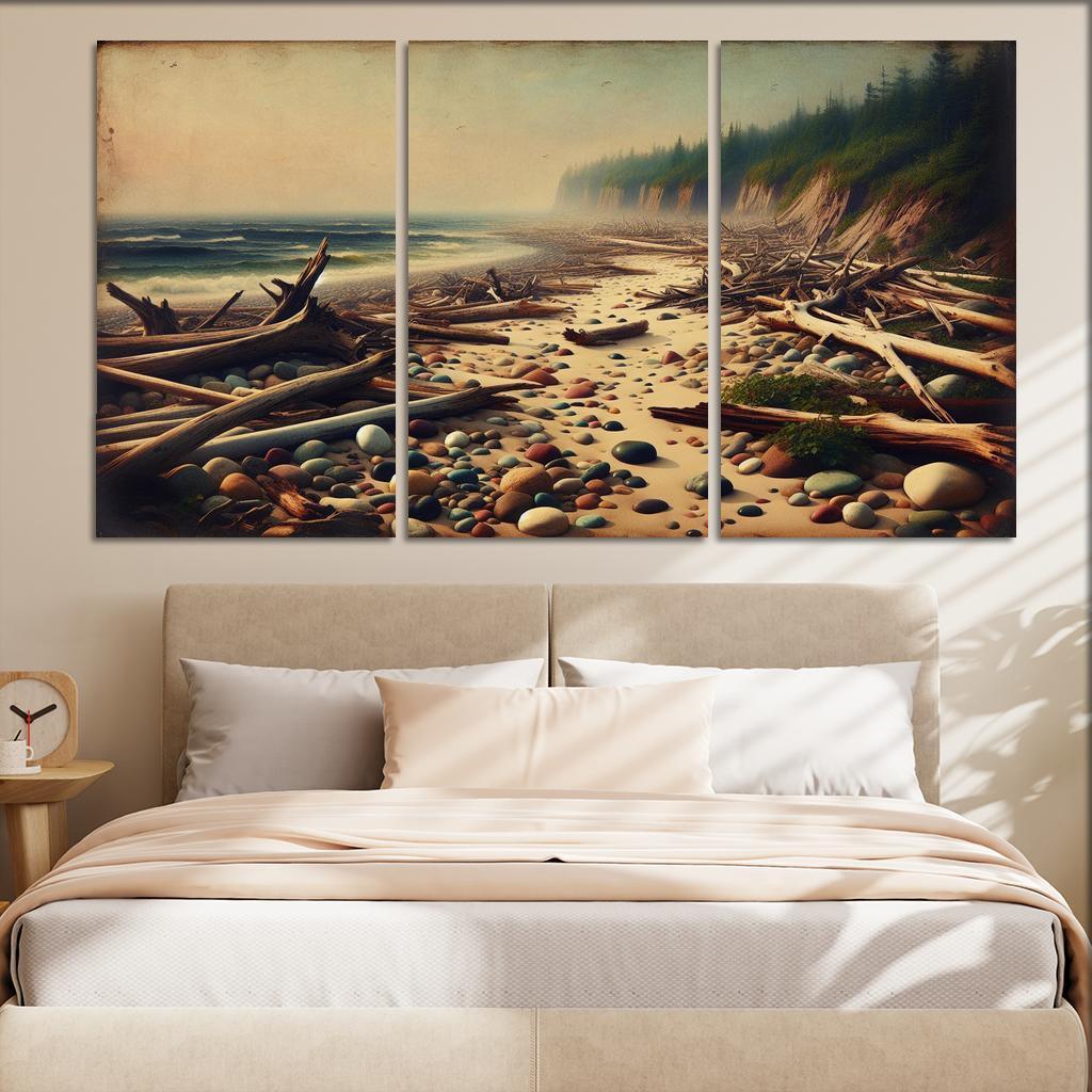 Rustic Cove Rustic Charm By The Sea Abstract Paintings Frame