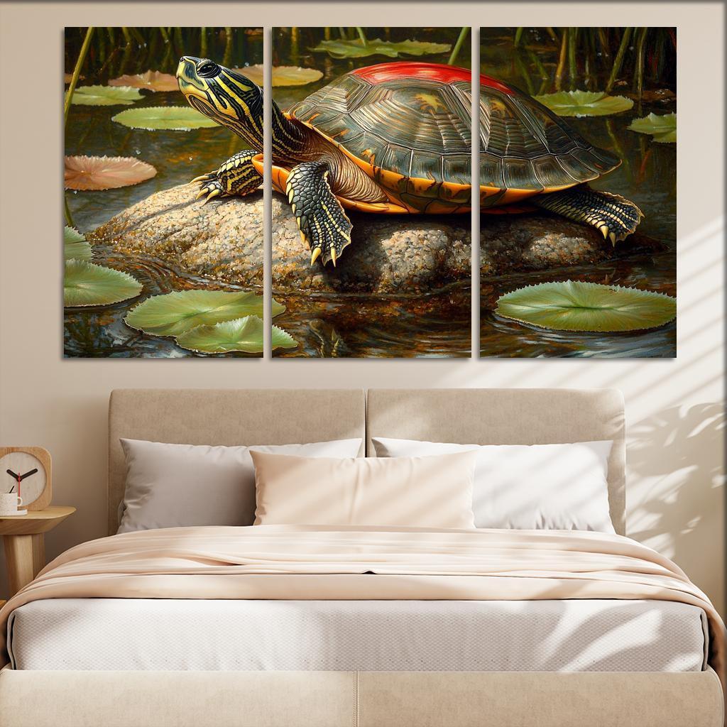 The Majestic Red-eared Slider The Freshwater Delight Art Trends