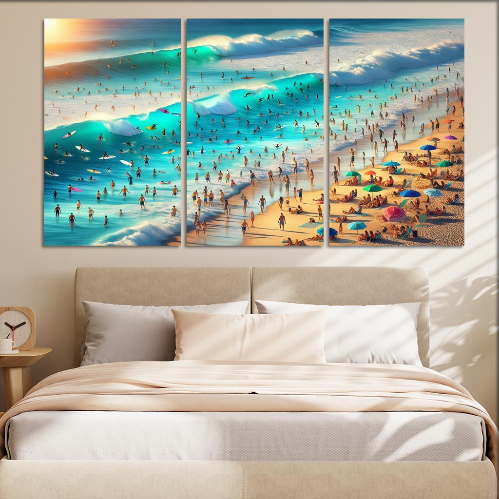 Blue Wave Oasis Adventure Awaits Art Trends