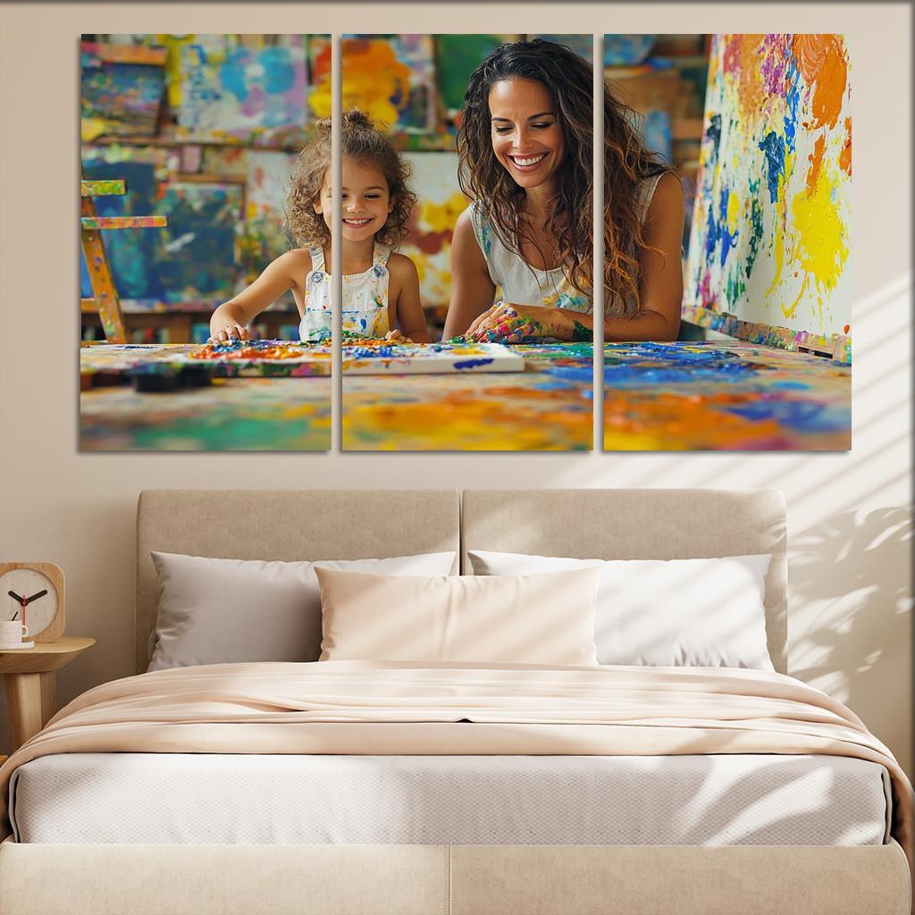 The Canvas Of Love A Mothers Artistry Custom Paintings Frame