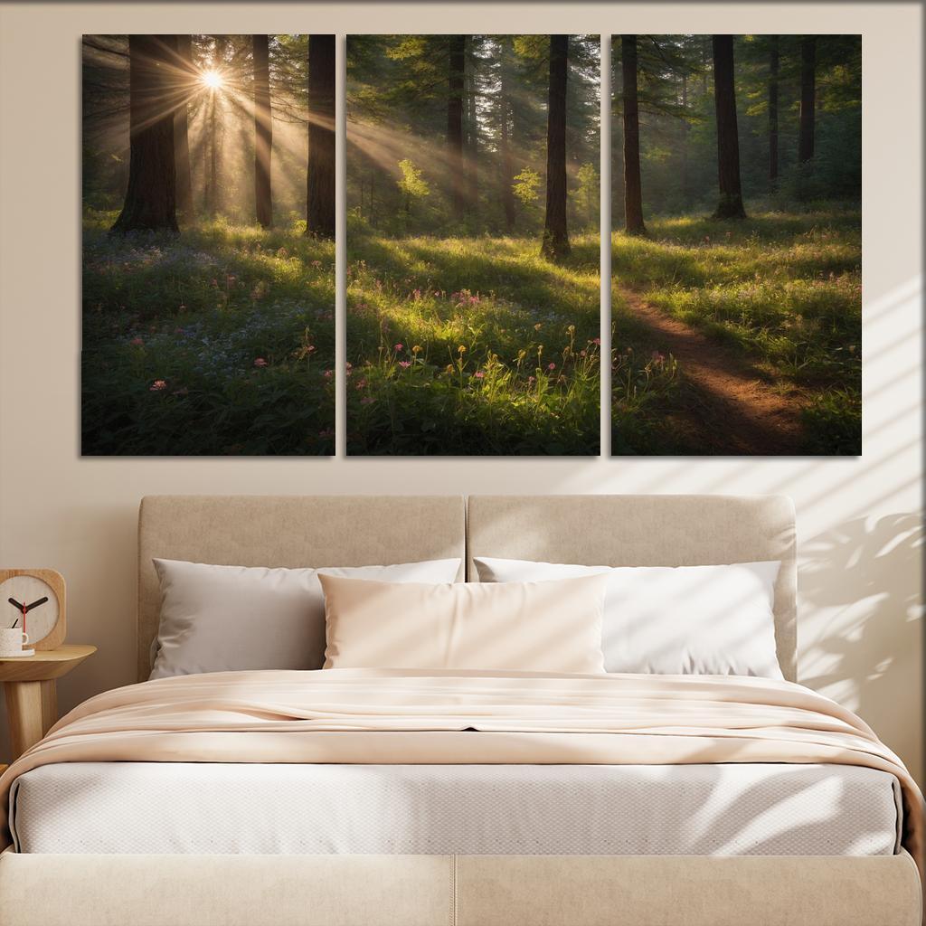 The Ethereal Glades Of Silverwood Modern Paintings Frame