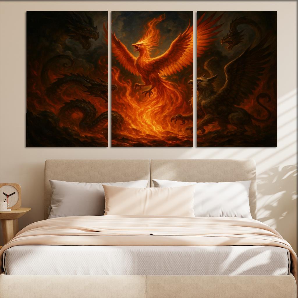 Mythical Beasts - Legendary Creatures Framed Paintings