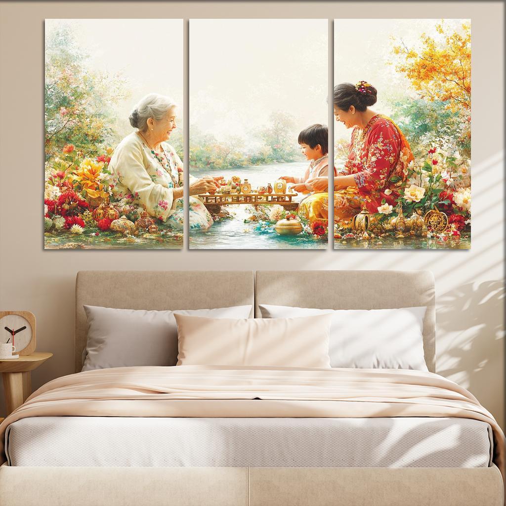 A Bridge Of Love The Connection Between Generations Custom Paintings Frame