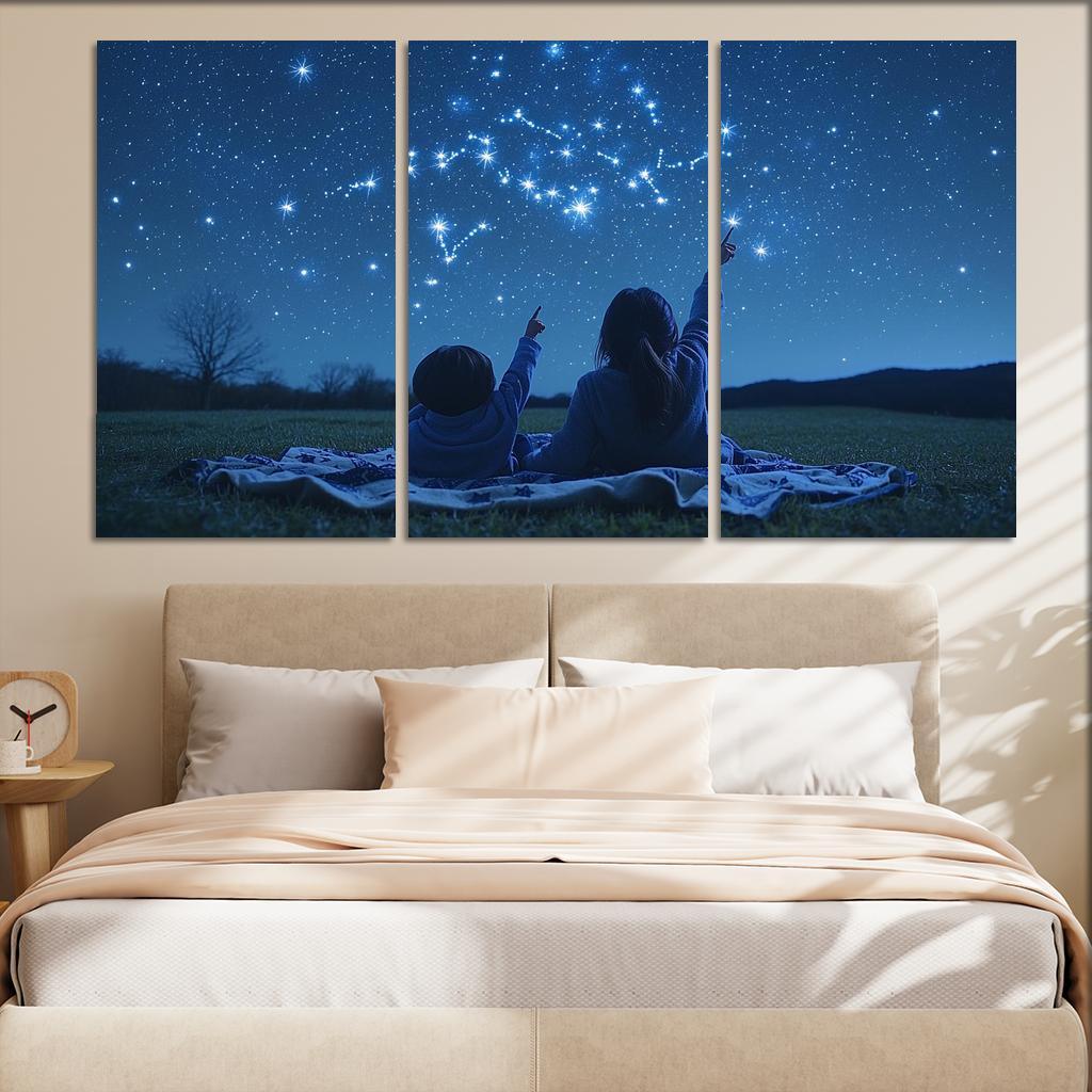Guiding Stars A Mothers Light Canvas Paintings Frame