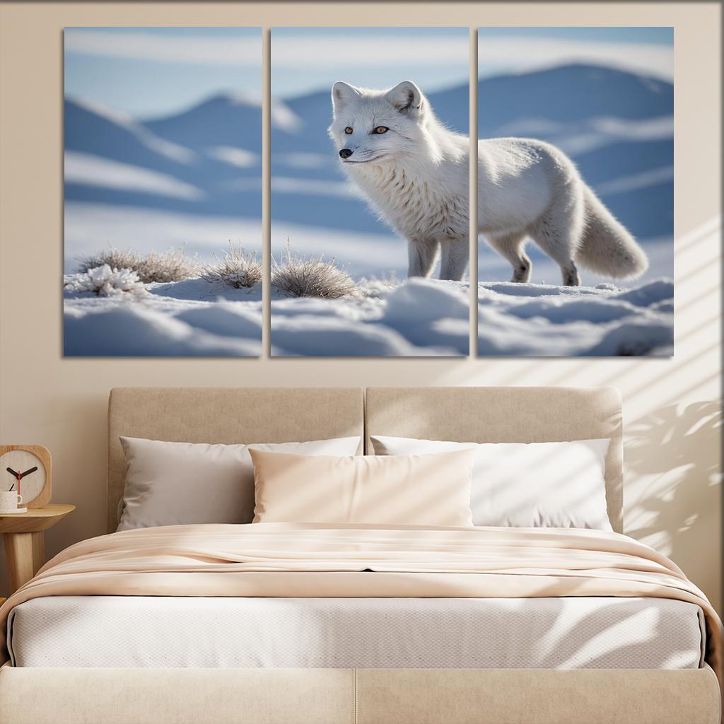 The Charming Arctic Fox Multi-panel Paintings