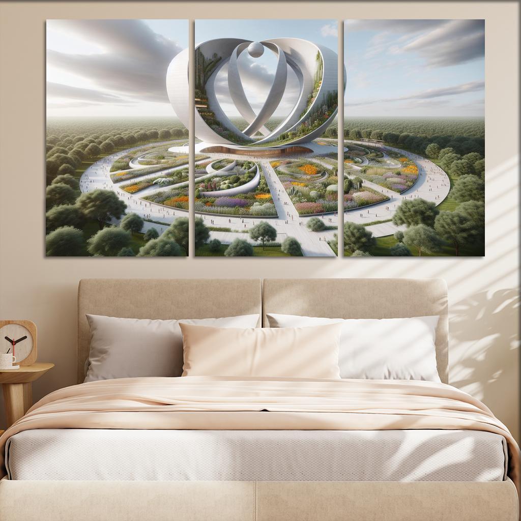 Symbolic Structures Of Peace Custom Paintings Frame