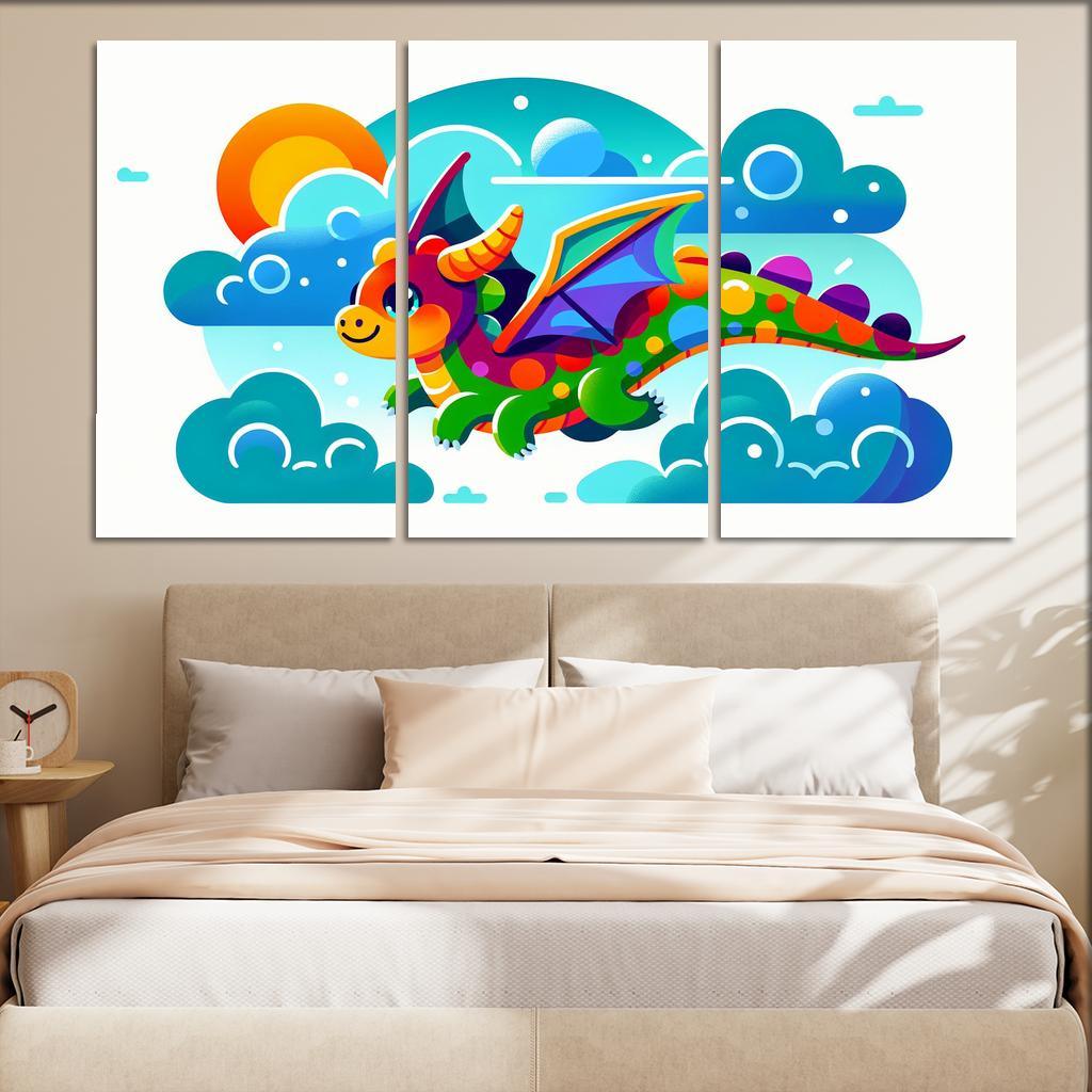 Dreamy Dragon - Adventure Decor Abstract Paintings Frame