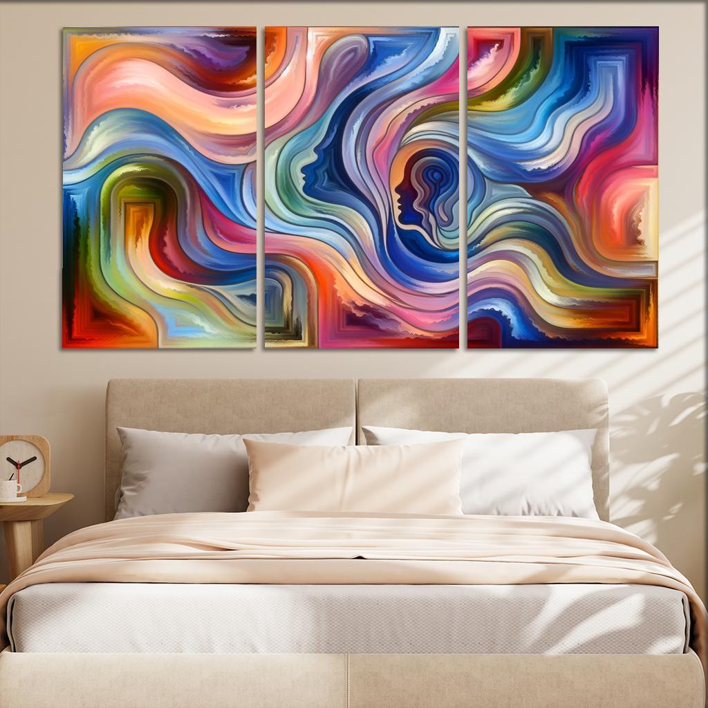 Chronicles of Emotion 3 Piece HD Canvas Wall Art-Original Frame