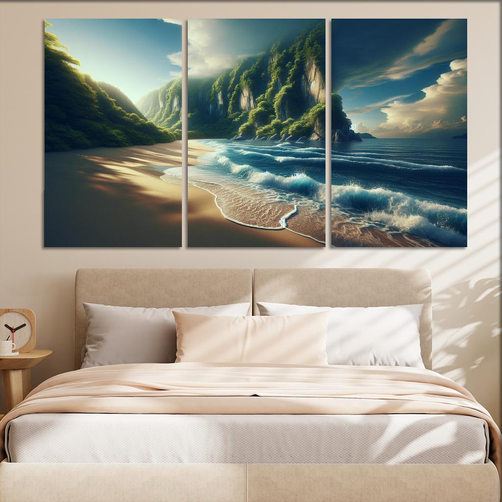 Secluded Sands A Hidden Retreat Premium Artwork Frames