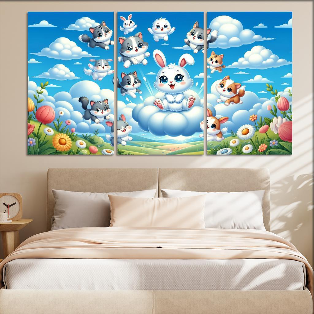 Curious Cloud Critters Premium Artwork Frames