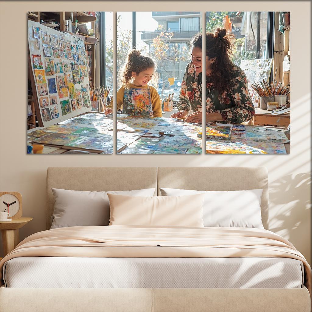 Canvas Of Memories Painting A Mothers Love One-piece Frames