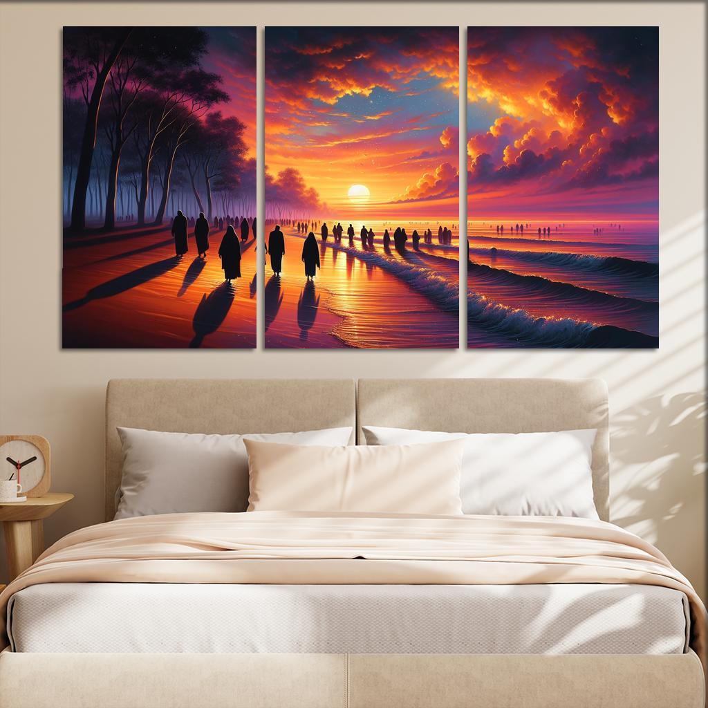 Sunrise Bay Early Morning Magic Multi-panel Paintings