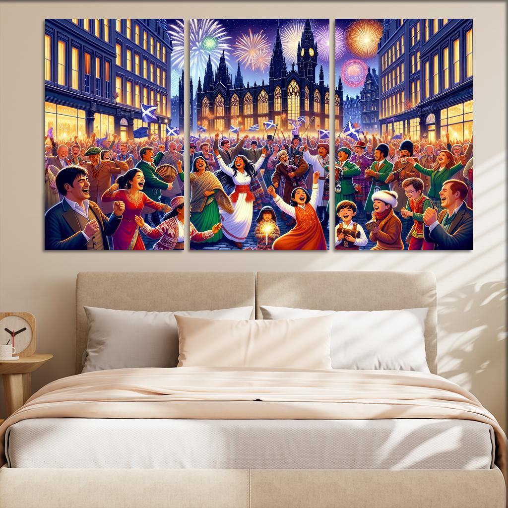 Hogmanay Canvas Paintings Frame