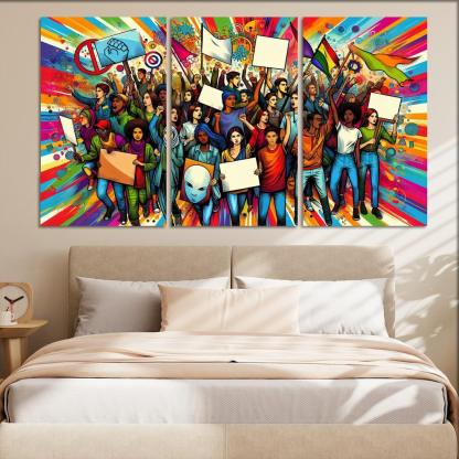 Youth Voices The Power Of Future Generations Multi-panel Paintings