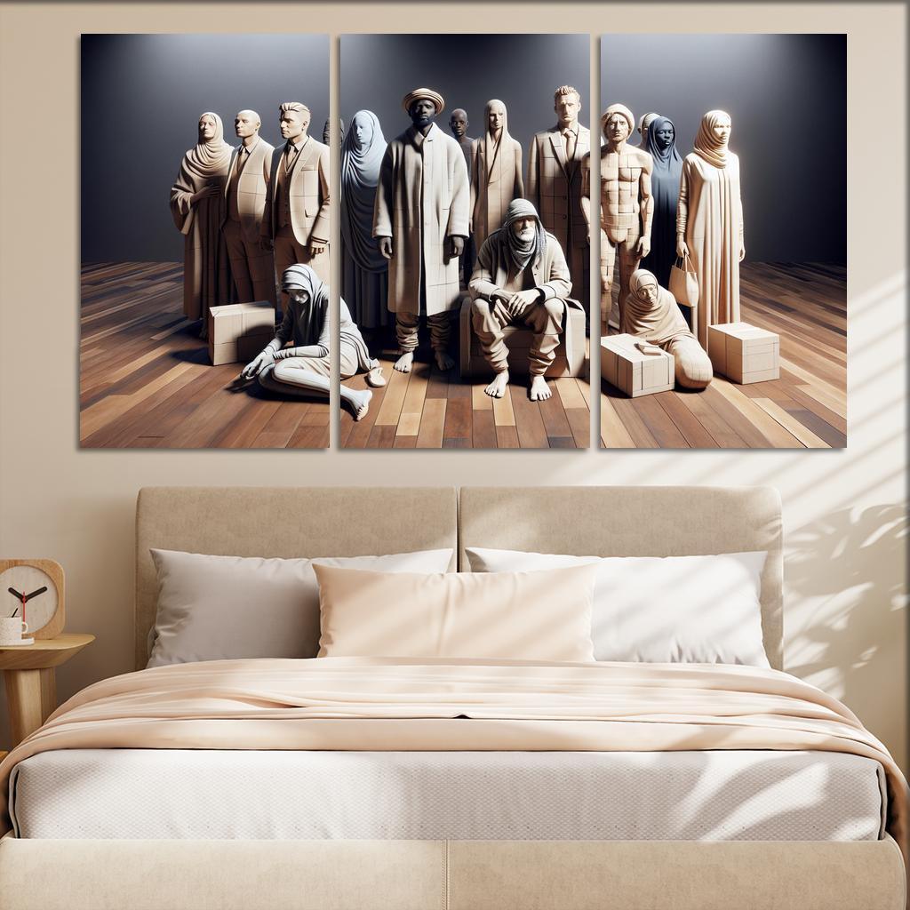 Empathy In Action Addressing Homelessness Through Art Multi-panel Paintings