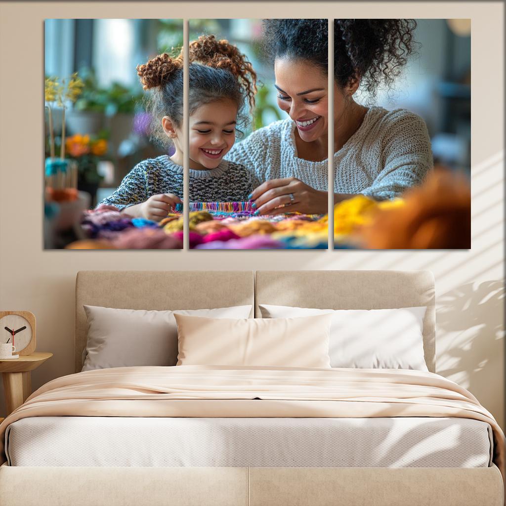 The Tapestry Of Love Weaving A Mothers Story Canvas Paintings Frame