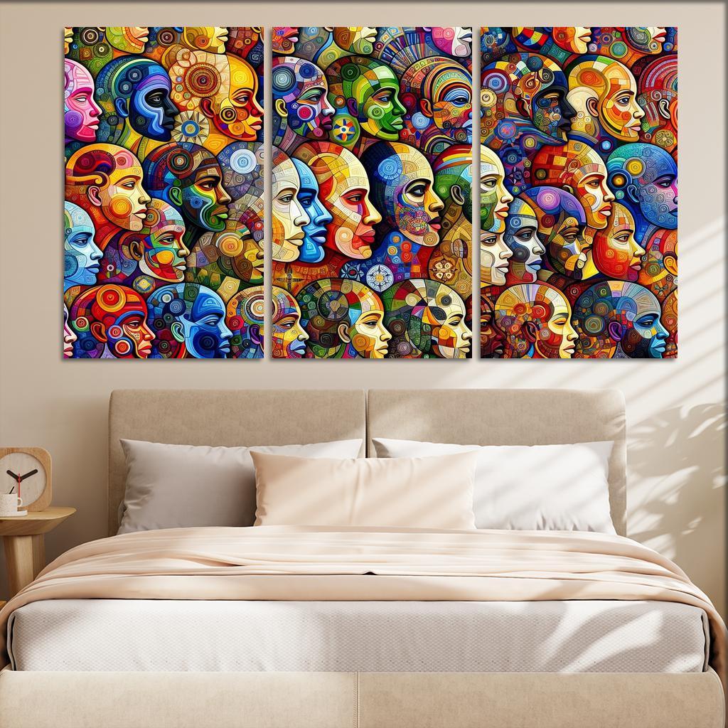 Unity In Diversity The Global Migration Experience Multi-panel Paintings