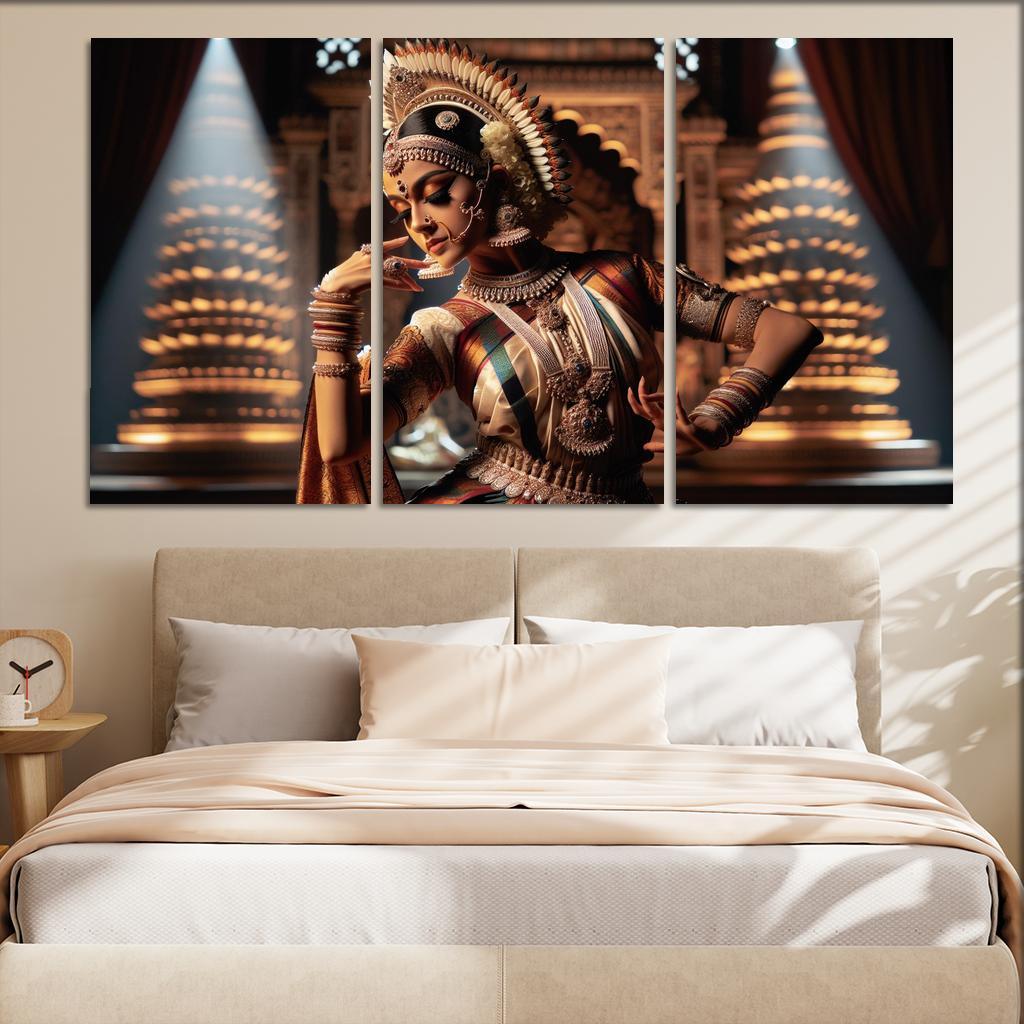 Bharatanatyam The Dance Of The Divine Modern Paintings Frame