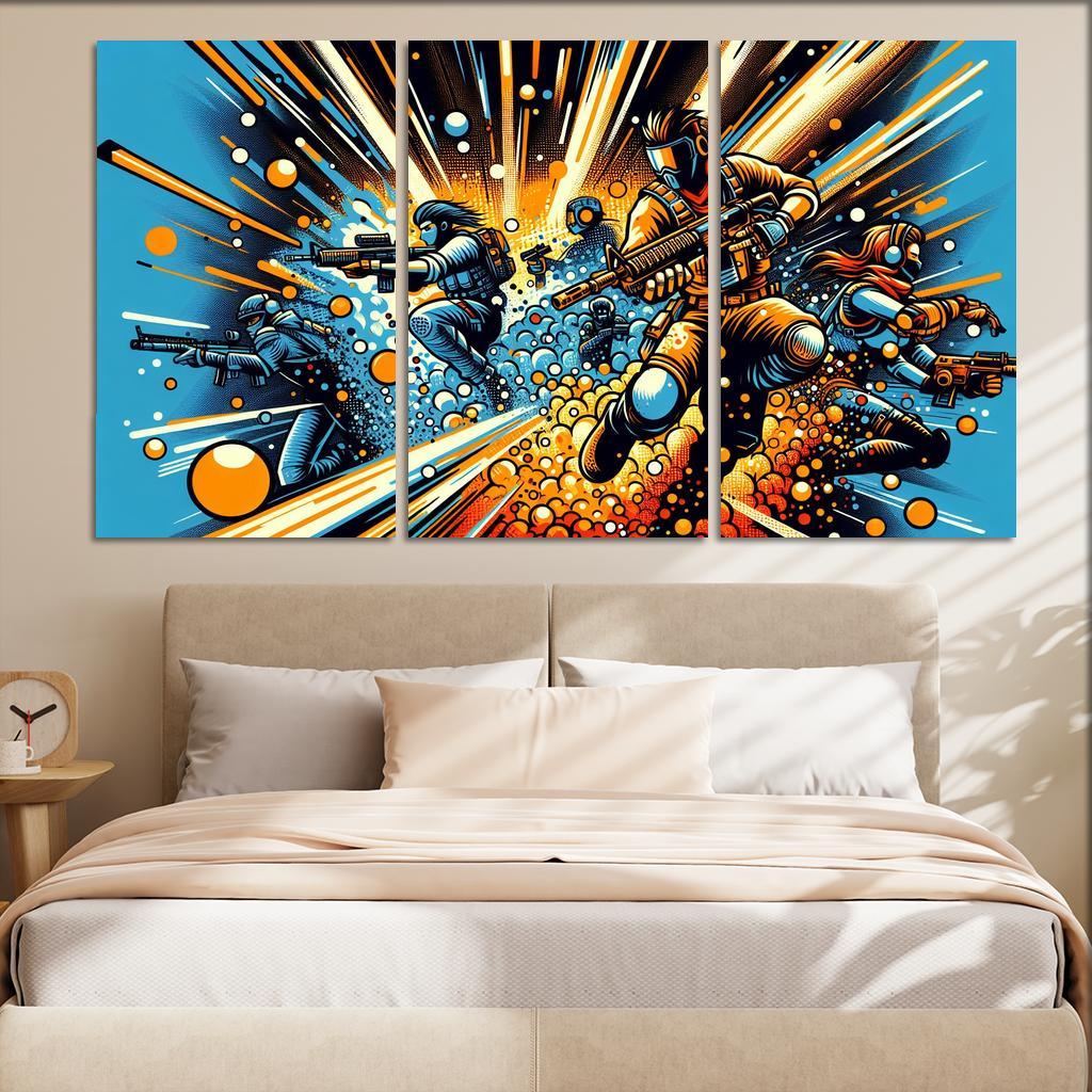 Dragon Ball Universe 3 Piece HD Canvas Wall Art-Original Frame