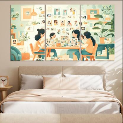 The Journey Of Motherhood Milestones And Memories Custom Paintings Frame