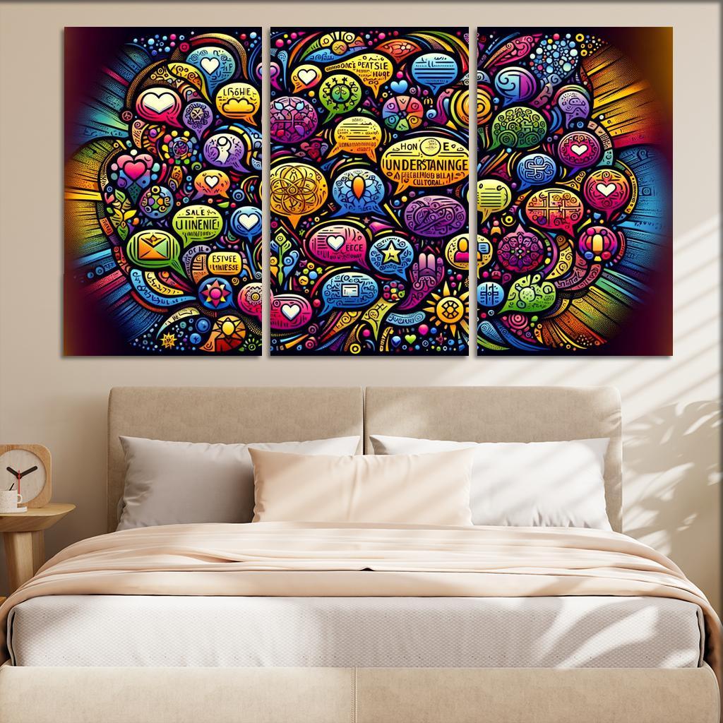 Bridges Of Connection The Power Of Dialogue Multi-panel Paintings