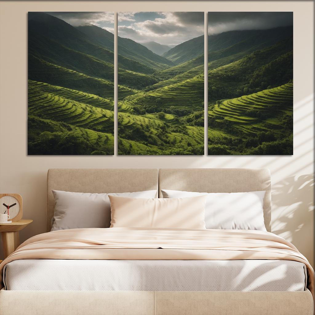 The Lush Terraces Of Emerald Green Art Trends