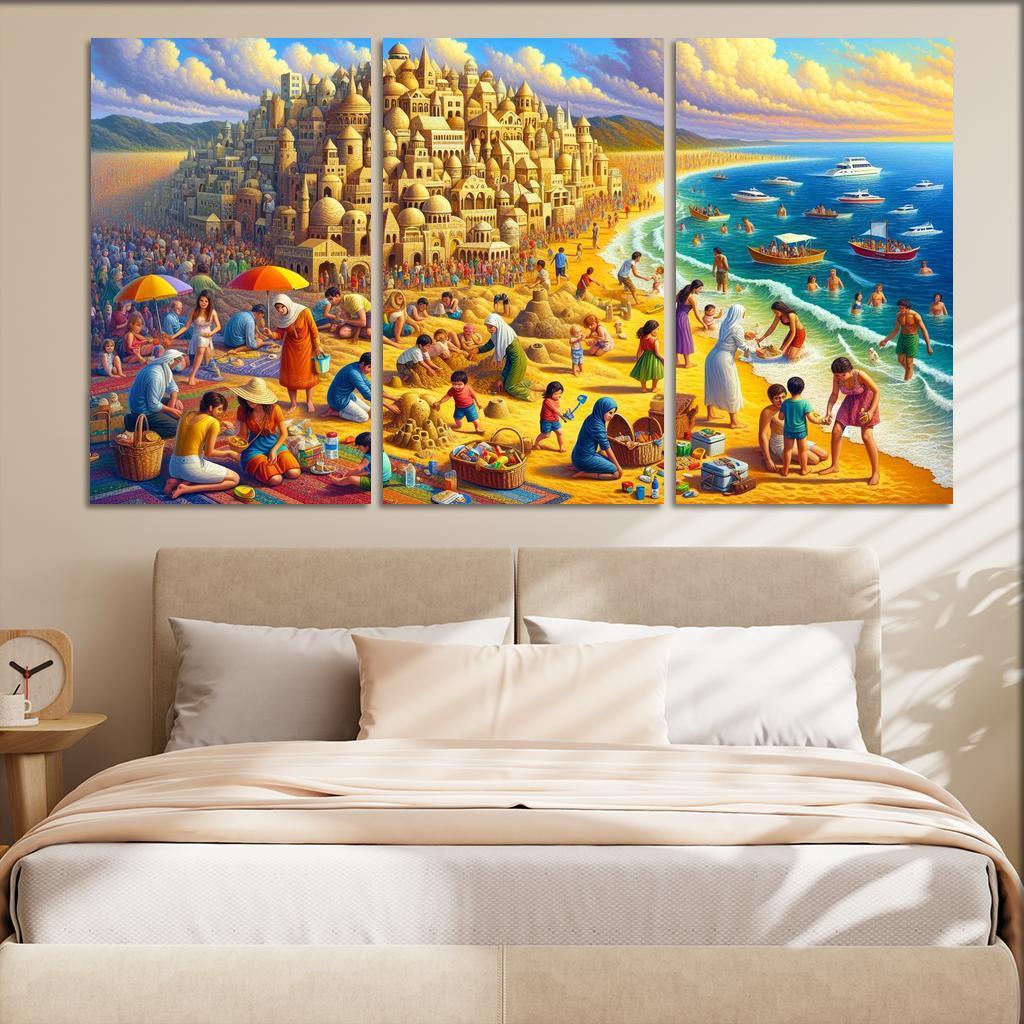 Calm Waters Ideal For Family Fun Abstract Paintings Frame