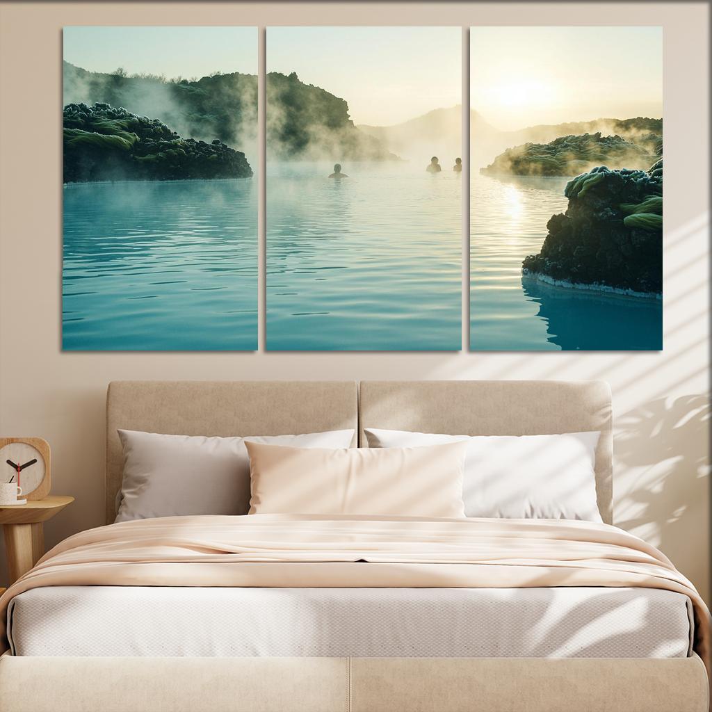 The Blue Lagoon Abstract Paintings Frame