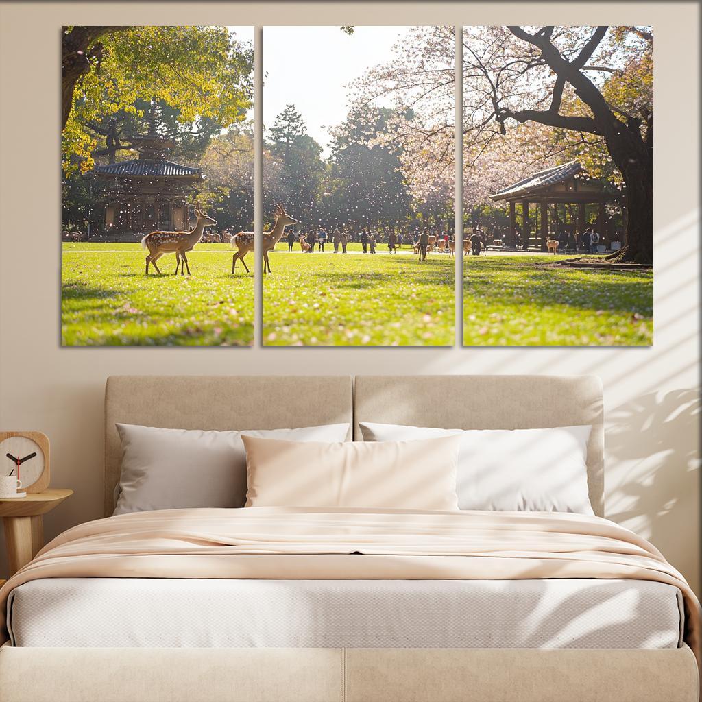 Nara Park Abstract Paintings Frame