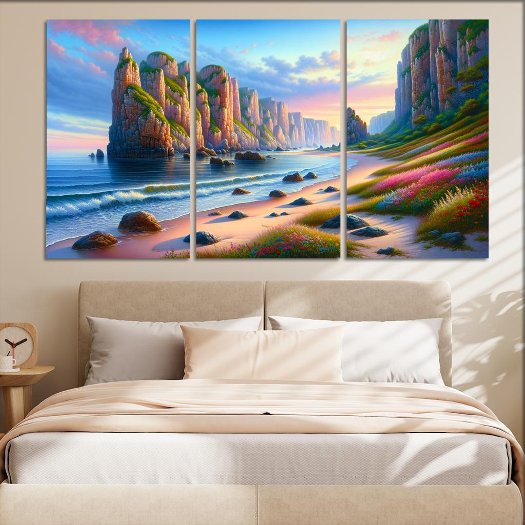 Ocean Whisper Sound Therapy Beach Premium Artwork Frames