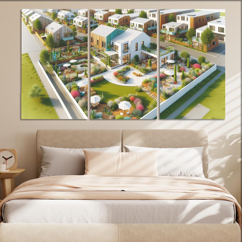 Cohousing Communities Custom Paintings Frame