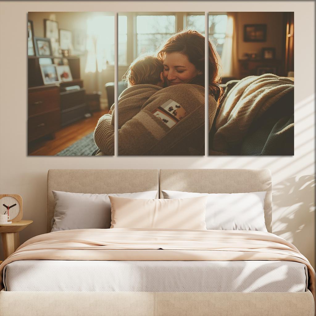 A Warm Embrace The Heart Of Connection Custom Paintings Frame