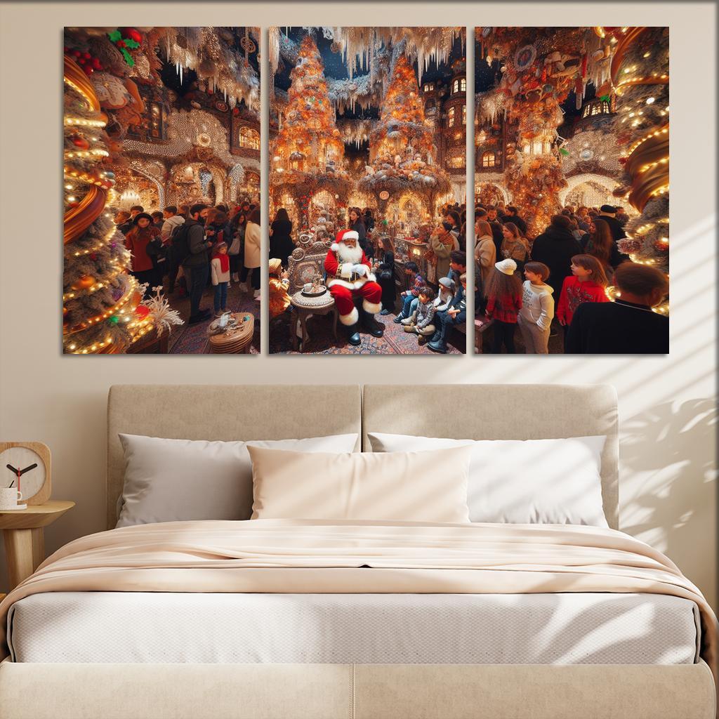 Harrods Christmas Grotto - United Kingdom Modern Paintings Frame