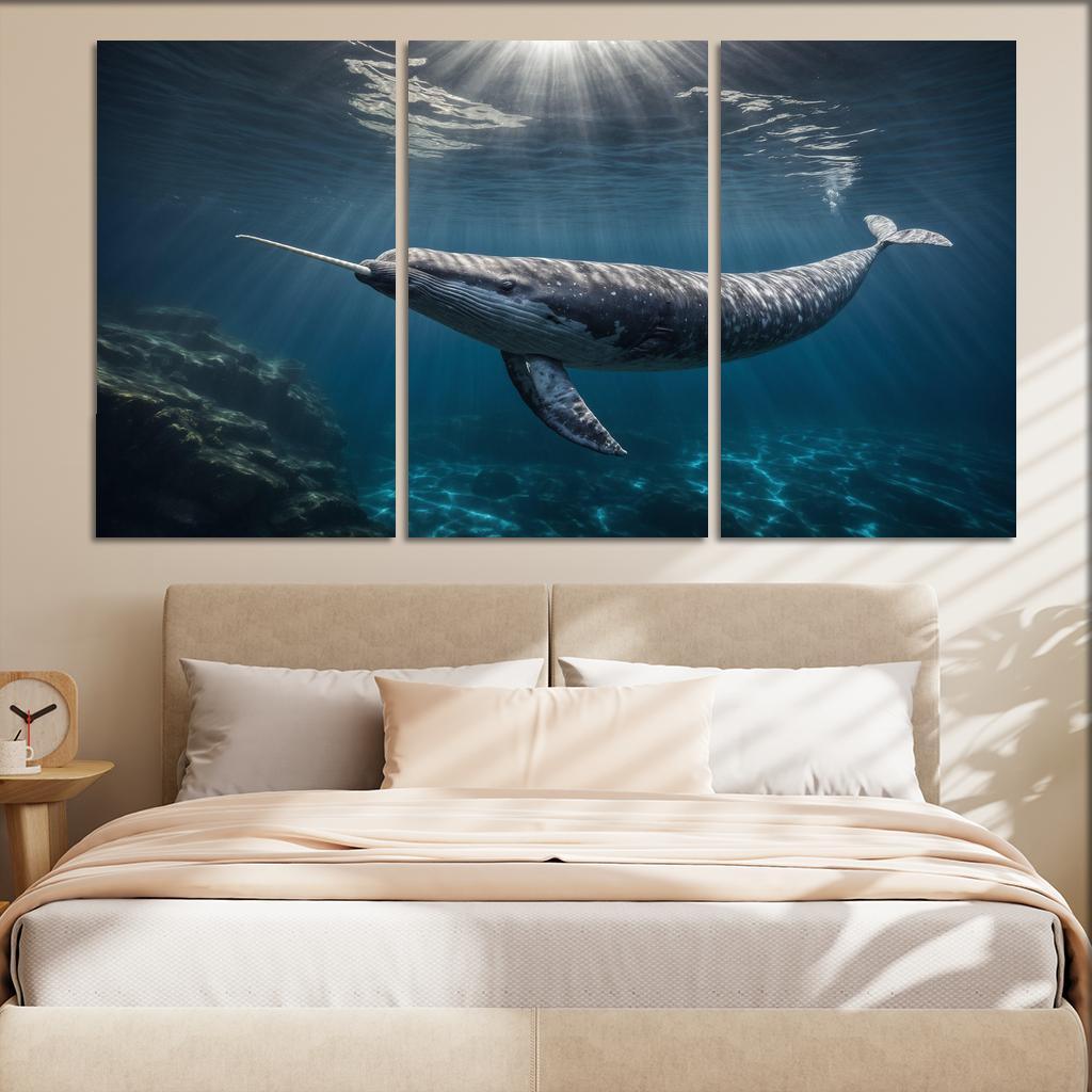 The Enigmatic Narwhal The Unicorn Of The Sea Framed Paintings