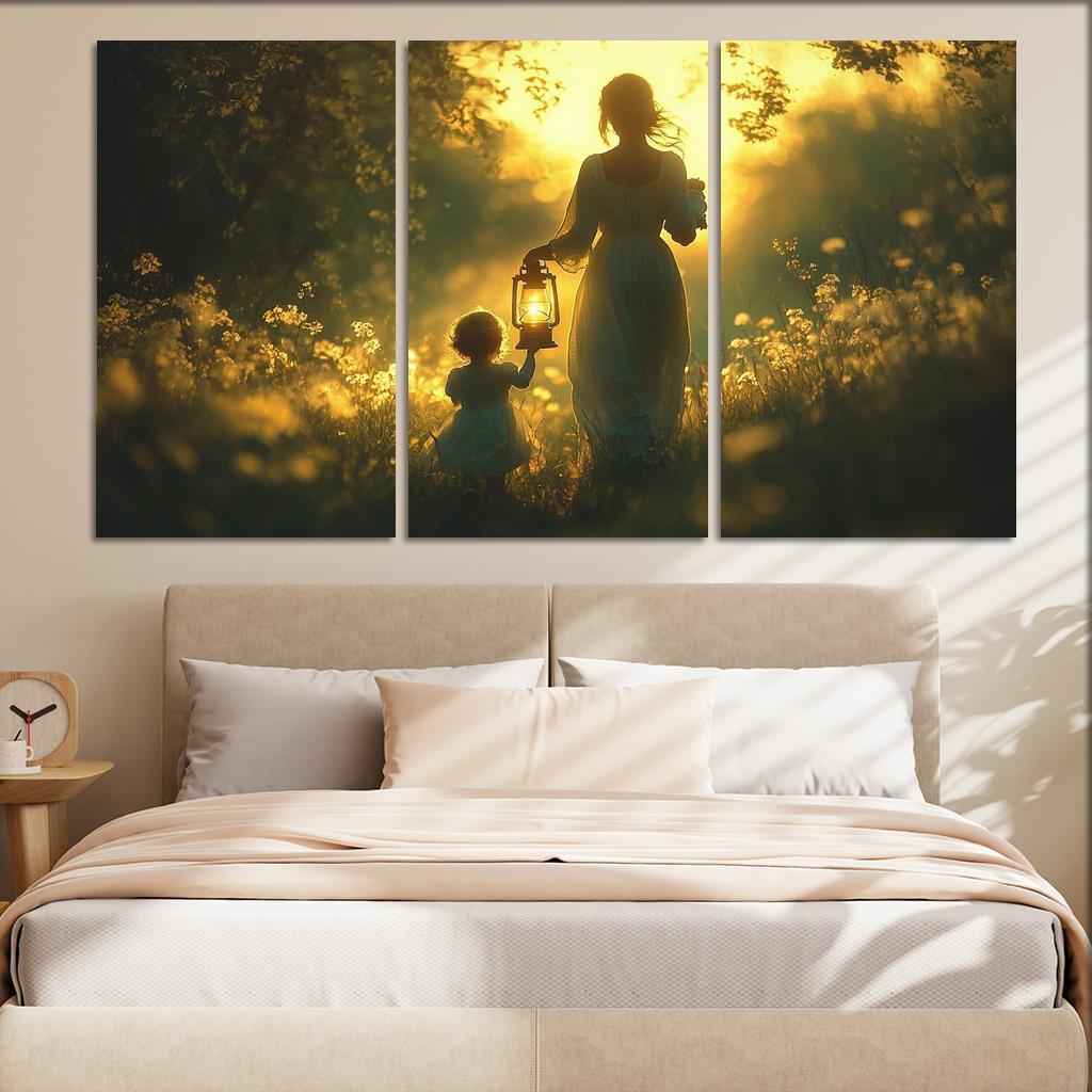 Shadows Of Love A Mothers Guiding Light Canvas Paintings Frame