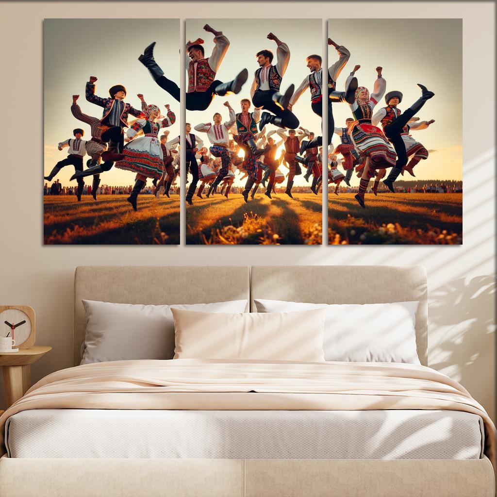 Cossack Dance The Spirit Of The Ukraine Modern Paintings Frame