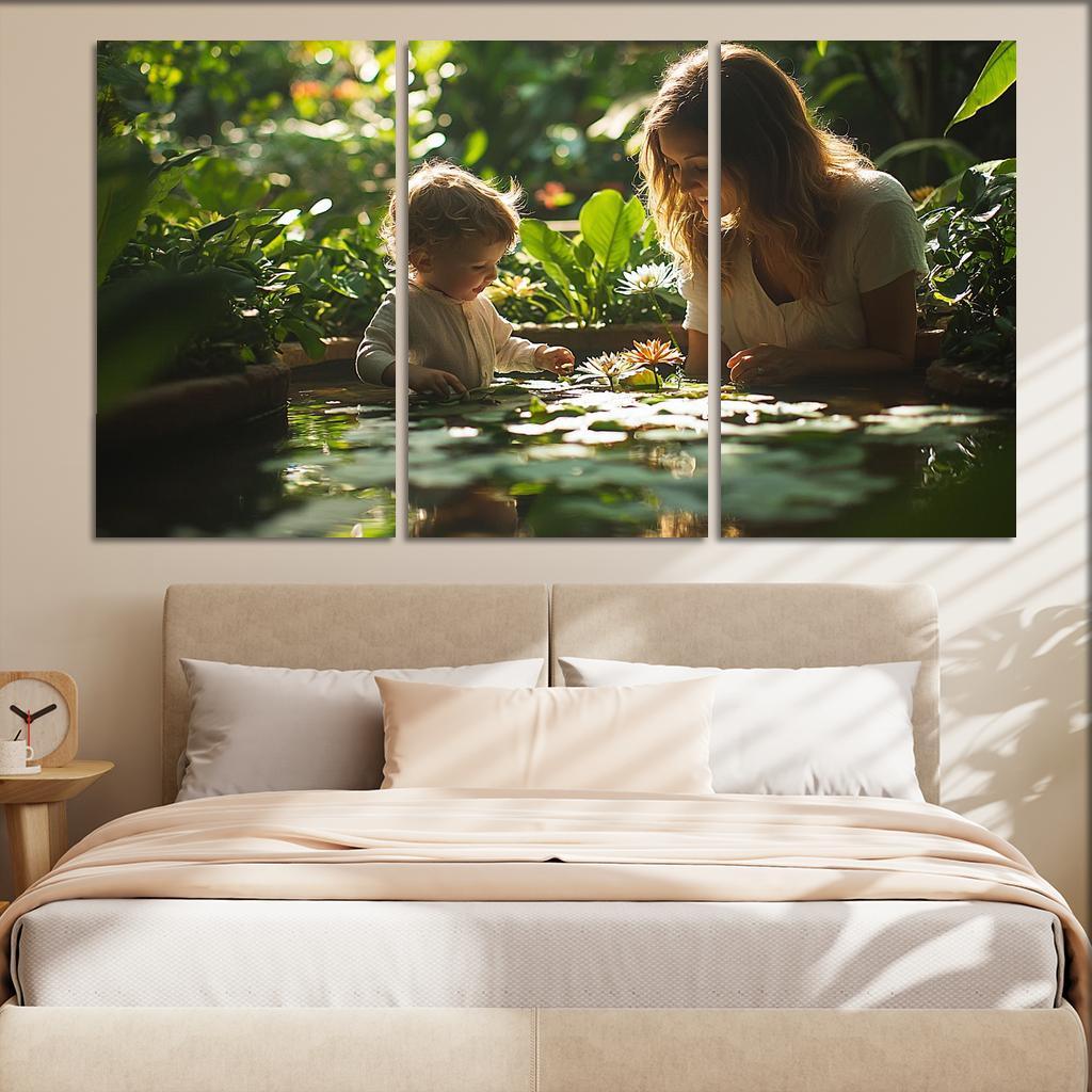 Reflections Of Love A Mothers Wisdom In Nature Canvas Paintings Frame