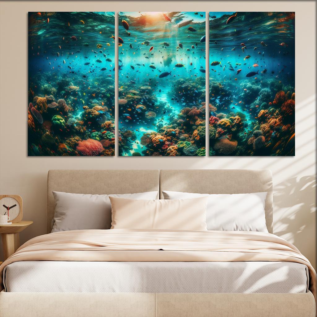Coral Sanctuary Underwater Wonderland Custom Paintings Frame
