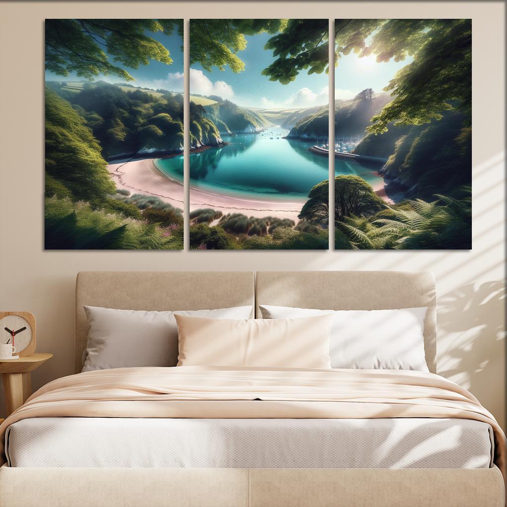 Tranquil Harbor Escape To Serenity Custom Paintings Frame
