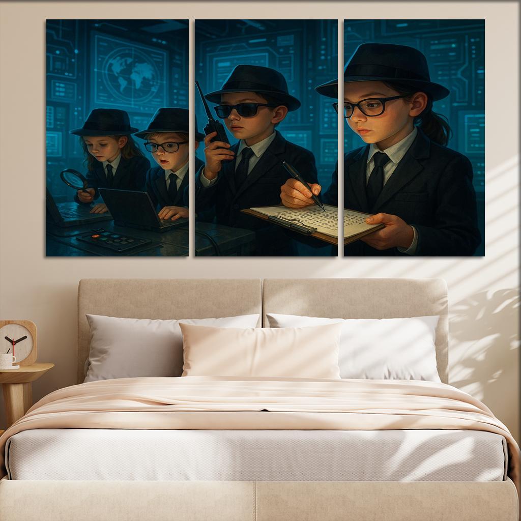 Secret Agents - Spy Kids Adventure Framed Paintings