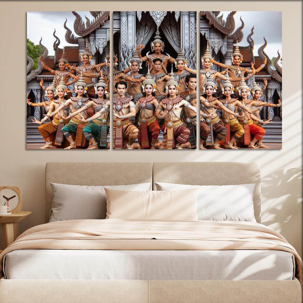 Khmer Dance The Grace Of Cambodia Modern Paintings Frame