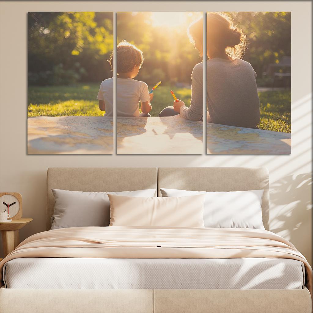 The Map Of Memories Navigating A Mothers Love One-piece Frames